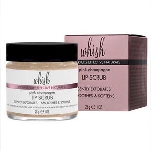 Whish Pink Champagne Lip Scrub - Exfoliates, Smoothes and Softens, 1 oz / 28 g